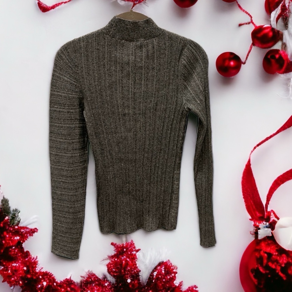 NWT INC Large Silver Turtleneck Sweater